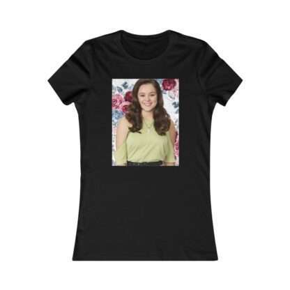 Actress Hayley Orrantia Floral Theme - Premium Women's T-Shirt - Image 4
