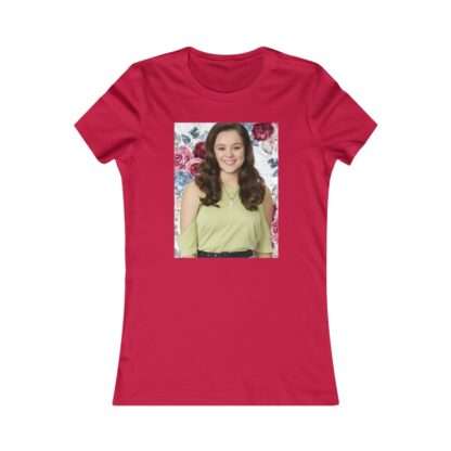 Actress Hayley Orrantia Floral Theme - Premium Women's T-Shirt - Image 20