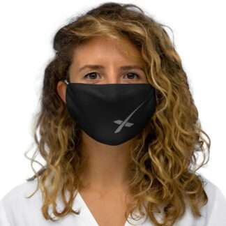 Snug-Fit Polyester Face Mask with X Logo
