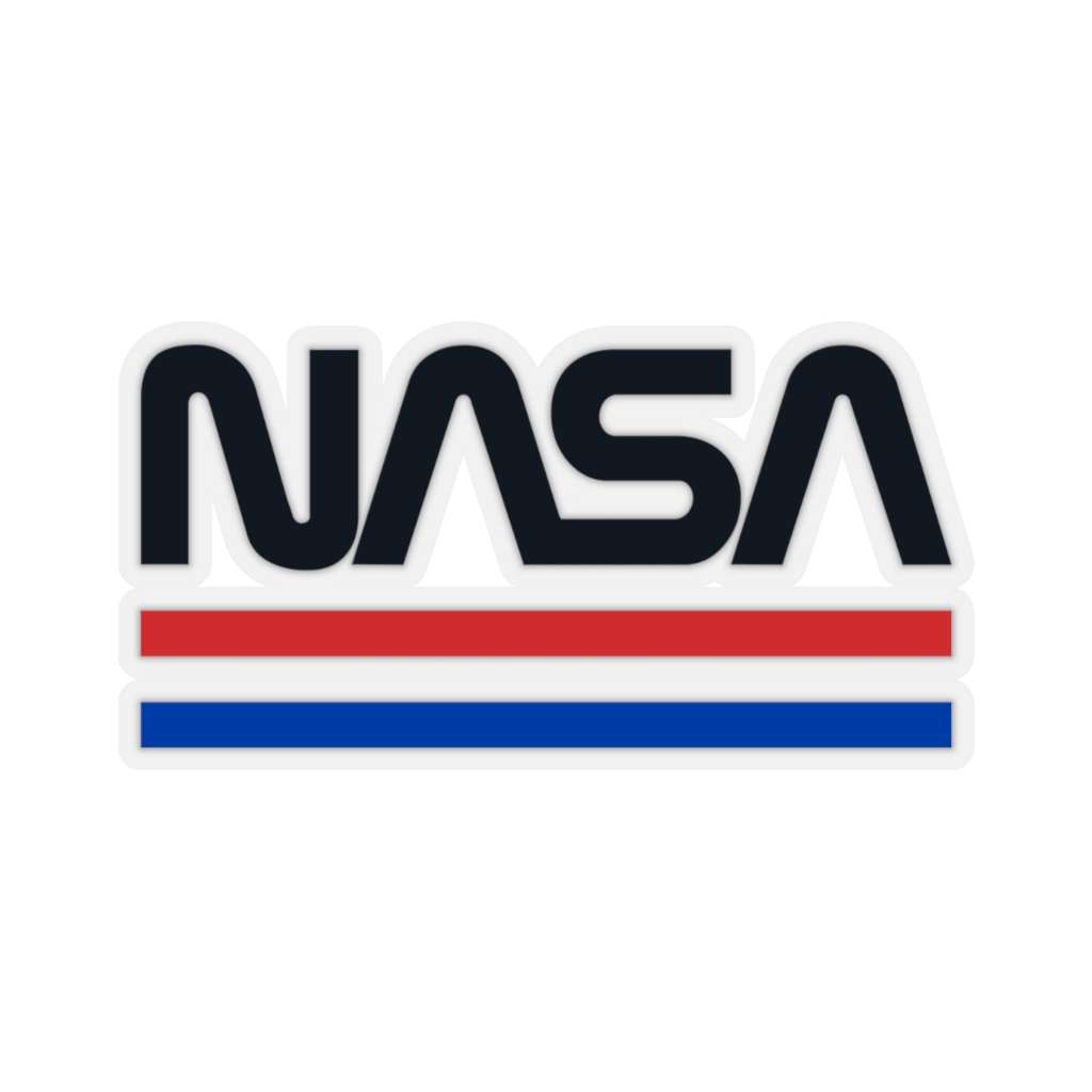 Retro Style NASA Sticker - Black - Merch Hunters