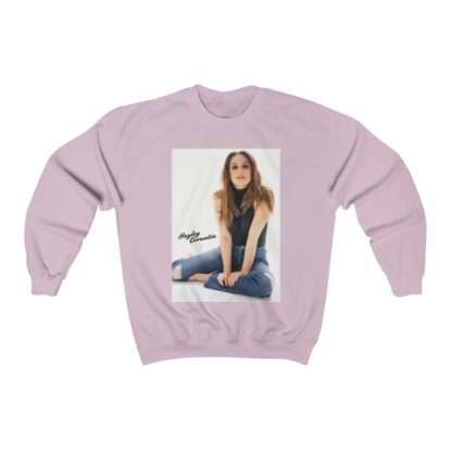 Actress Hayley Orrantia with Jeans Outfit on The Floor - Sweatshirt - Image 12