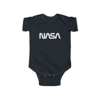 NASA infant bodysuit fine jersey - black