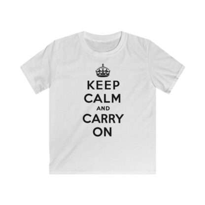 Keep Calm and Carry On - Kids Cotton T-Shirt - Image 2