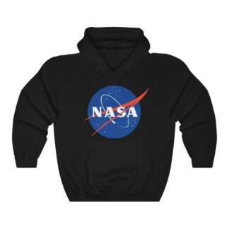 Classic NASA unisex hoodie - black