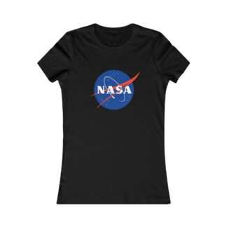 Black NASA women's t-shirt
