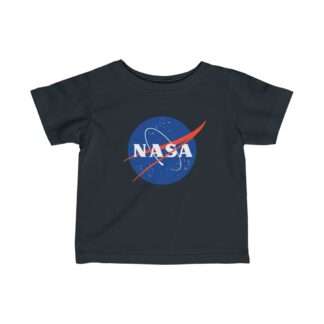 Black NASA baby t-shirt