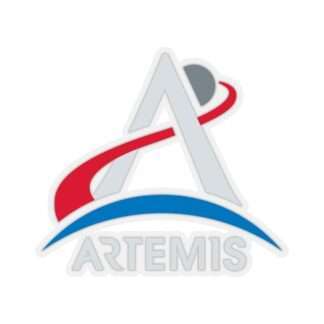 NASA Artemis sticker for darker backgournds