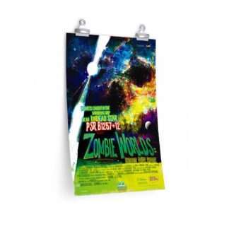 Zombie Worlds: Printed NASA horror poster