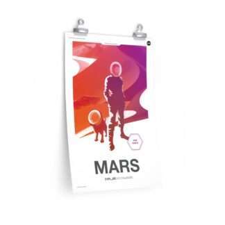 Mars: Printed NASA "Moon to Mars" poster