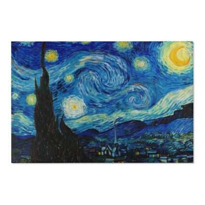 Polyester Area Rug ft. "The Starry Night" by Vincent van Gogh