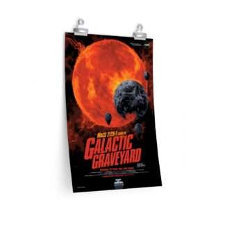 Galactic Graveyard: Printed NASA horror poster