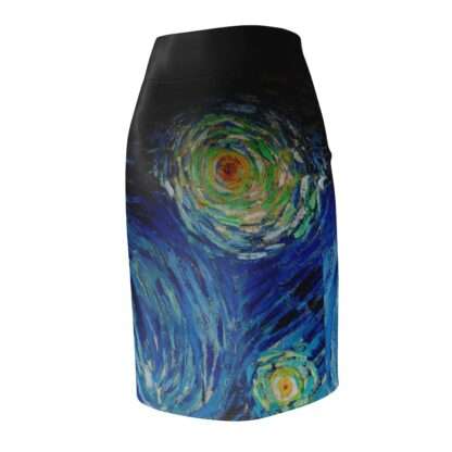 Vincent van Gogh "The Starry Night" Women's Pencil Skirt - Image 5