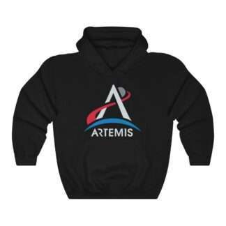 Black NASA Artemis unisex hoodie