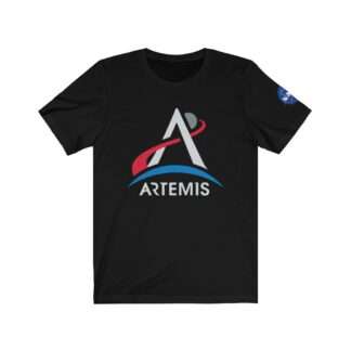 Black NASA Artemis t-shirt - front