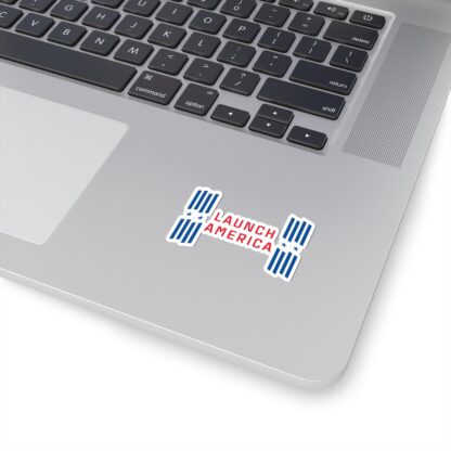 Launch America White Sticker - NASA/SpaceX