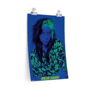 Poster Print of Billie Eilish - Blue Poster