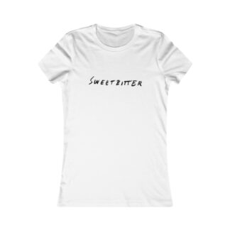 White Premium Women's T-Shirt ft. "Sweetbitter" Logo