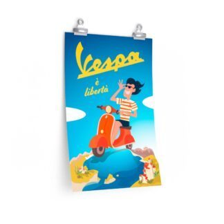 Print of "Vespa È Libertà" Poster Ad from "Luca"