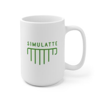 Simulatte White Ceramic Mug