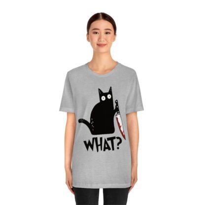 Cat What t-shirt - Athletic Heather