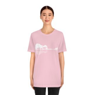 Nature guitar unisex t-shirt - Pink