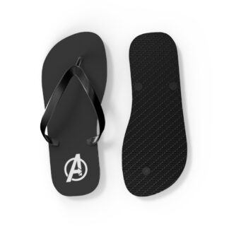 Avengers Logo Flip Flop Sandals - Black