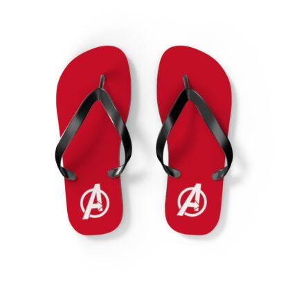 Avengers Logo Flip Flop Sandals - Red