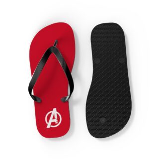Avengers Logo Flip Flop Sandals - Red
