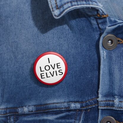 "I Love Elvis" Pin Button