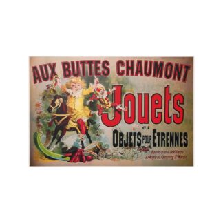 "Aux Buttes Chaumont Jouets" Poster