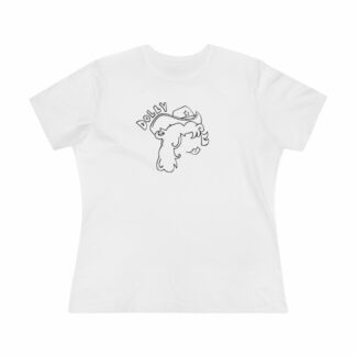 "Dolly Parton" Line Art Graphic Women's T-Shirt