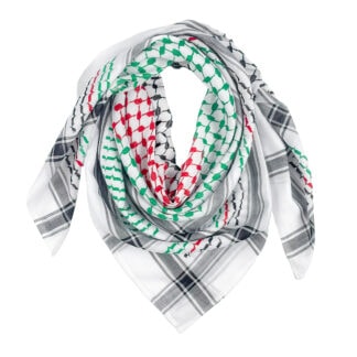 Polyester Keffiyeh Shemagh Scarf - Solidarity
