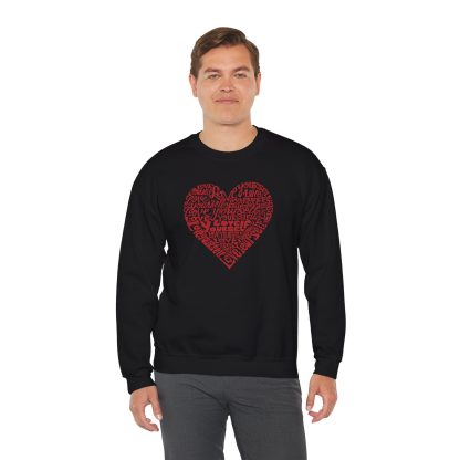Love Yourself Word Art Crewneck Sweatshirt La Pop Art 3
